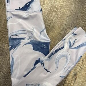 Nike Dri-Fit blue‎ & white leggings XS